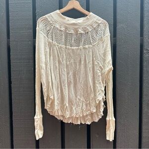 Free people knit boho sweater top